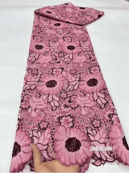 Embroidery Lace Fabric Leser Lace French Vintage Lace Fabric Luxury Mesh Tulle