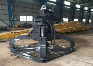 China CAT / PC / SK Excavator Hydraulic Orange Peel Grab With 360 Degree Rotation factory