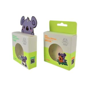 China Folded Box With Window , Health care packaging box With Paper Hangtag OEM ODM factory