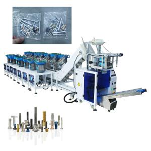 China Automatic Granules Toys Parts Screws Fasteners Hinges Plastic Parts Bag Packaging PLC Control Trailer Packing Machine factory