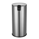 30L Soft Close Round Armor Pedal Trash Bin For Bathroom Waste Management