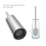 Cat Dogs Stainless Steel Toilet Brush Holder Set Bathroom Clean Tool