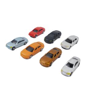 China 1:150 ABS plastic 3x1x0.9cm model color car for architectural miniature kits or toy factory