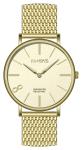 41.0mm round case mesh band steel wrist watches for men, stainless steel watch