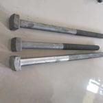 Galvanized Machine Power Line Fittings Square Flat Head Bolt Fastener