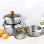 High Quality Food Cooking Pot 304 Stainless Steel 18cm 20cm 22cm Restaurant