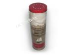Round Cylinder Printed Candy Tin Can For Cafe / Loose Tea , Metal Candy Tins