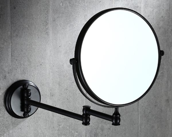 Bathroom stainless steel Telescopic led makeup Mirror 2-Face Mirror Dual Arm