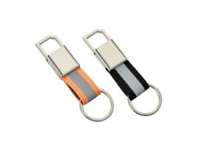 China Canvas Strap Metal Keychain Holder Small Metal Snap Hook Key Ring factory