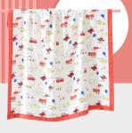 Lovely Animals Printing 4 Layer Gauze Fabric 200gsm No Fluorescent Agent
