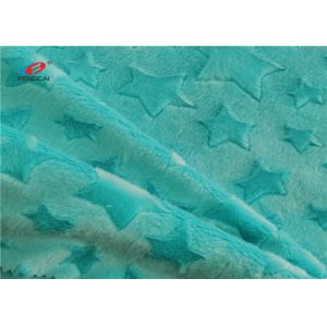 Brushed Minky Plush Fabric 200GSM With Five Pointed Star Pattern