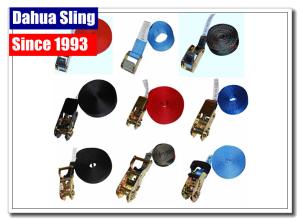 China Multifunctional Truck Ratchet Tie Down Straps For Transporting High Strength factory
