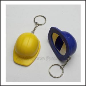 China Hot Sale Promotional printed logo work cap hat shape bottle opener keychain keyrings gift factory