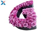 Luxury Rose Gift Acrylic Flower Box A Letter Flower Box With Lid Non - Toxic