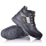 Industrial Women Mens Leather Steel Toe Boots 200 Joules Impact With Steel Plate