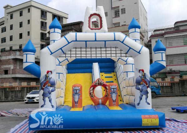 28'x17' ancient guards kids inflatable castle slide made of lead free material