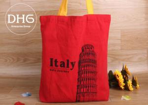China Non Toxic Cotton Shopping Bag Full Colour Transfer Printing Hand Worked factory