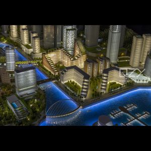 Sri Lanka Miniature Architectural Models Skyscraper 3D Model 1/1250