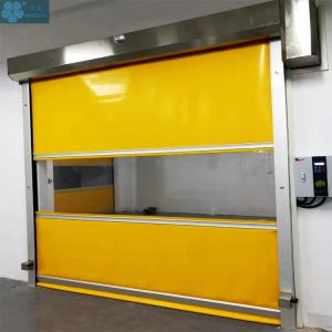 Automatic PVC Plastic High Speed Rolling Shutter Door for Warehouse with Clear