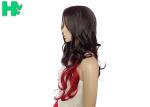 Sexy Fascinating Long Synthetic Wigs Mixed Red Wig 22 Inches , Long Wavy Hair
