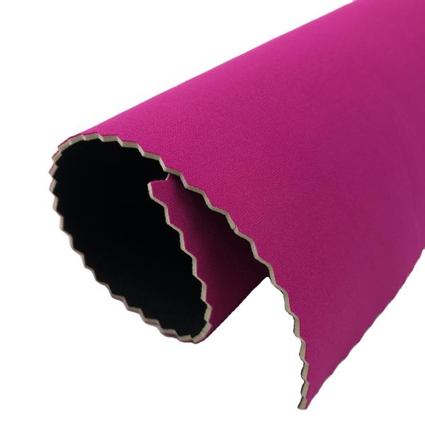 China Elastic SCR Nylon Rubber Sheet , Chloroprene Patterned Neoprene Fabric factory