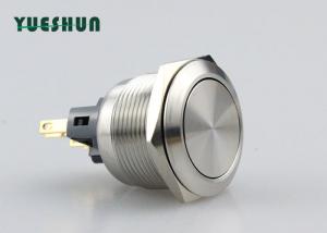 China IP67 Metal Momentary Push Button Switch , 22mm Momentary Push Button 2NO 2NC 8 Pin factory