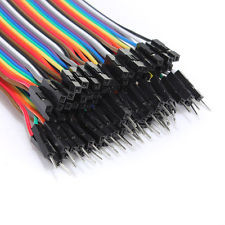 1 Pin-1 Pin Female To Male Jumper Wires For Arduino , 40pcs In Row Dupont Cable
