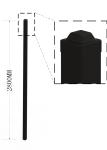 Customized Black Zinc Steel Metal Garrison Fence Panels Maintenance Free
