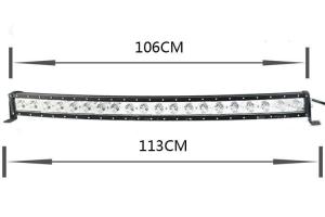 China 200watt Cree Curved Single Row LED Light bar Waterproof IP67 with 40inch 18000lm For Offroad Truck Driving ATV SUV factory