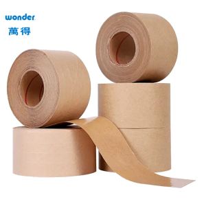 China Writable Sealing Water Activated Gummed Kraft Paper Tape 1200mm Width on sale