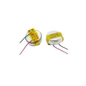China Button Li Poly Battery 1254 Powerful 3.7 V 60mAh LiPo Battery factory