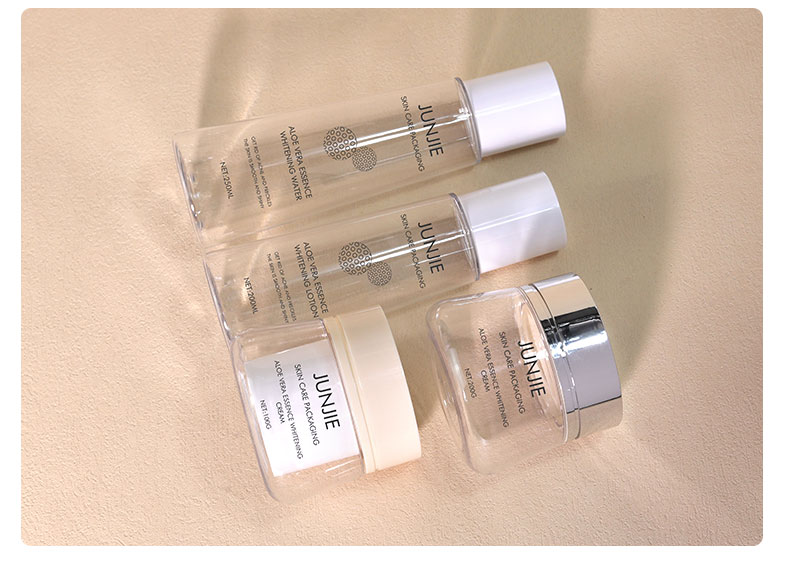 250ml 200ml PET Bottles Transparent Empty Plastic Bottle With PE Collar Material