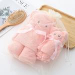 As shown Luxury Bear Towel Bath towel density coral velvet set absorbent cute