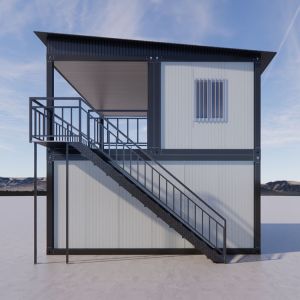 Prefab Container House Frames With Flexible Design Temporary Worker House