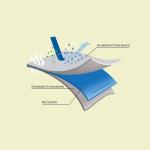 Non Woven Cap Shoulder Cover PP PE Laminated Microporous Hood Cover