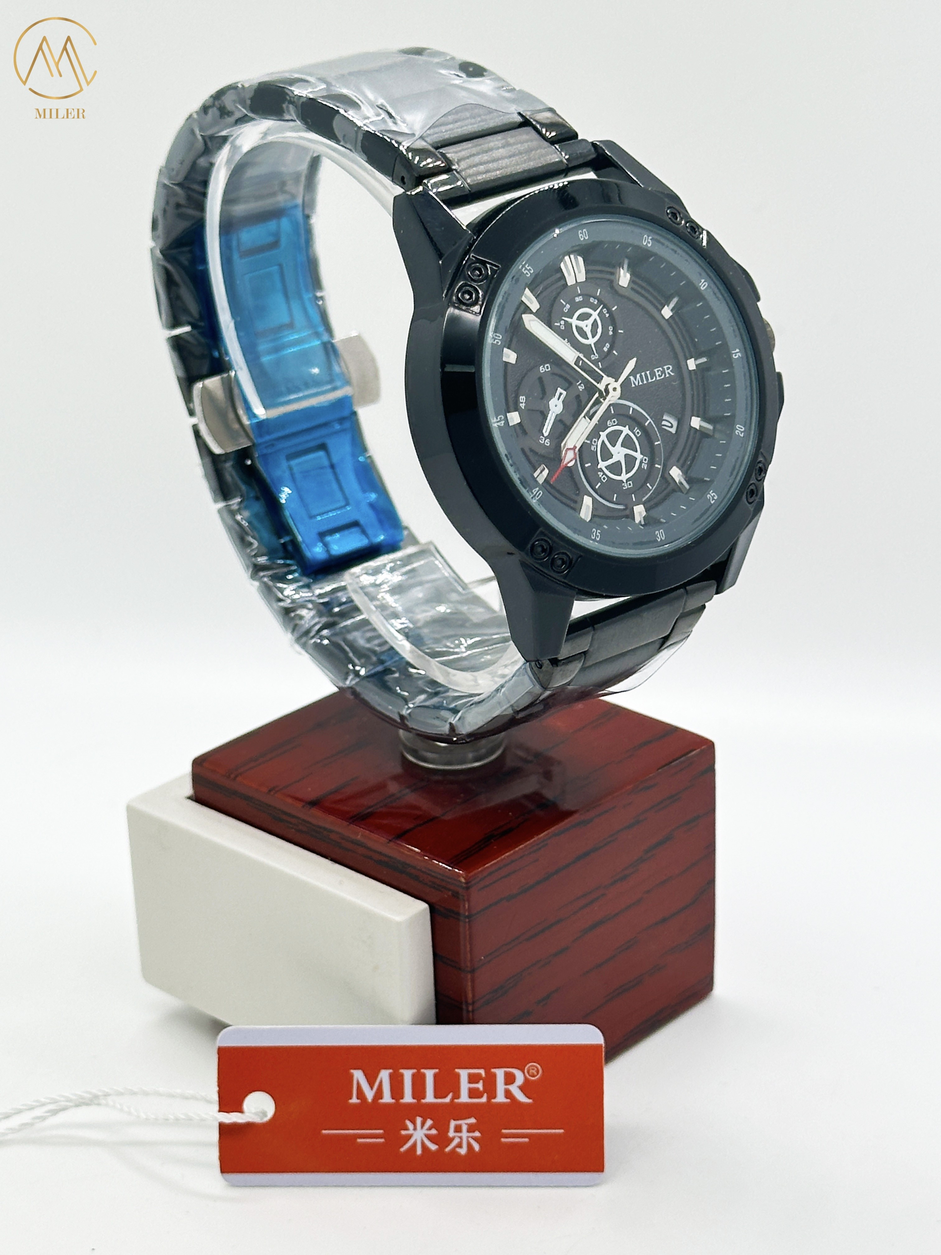 MILER Fashion Business Mens Watches Luxury Quartz Watch 3ATM Waterproof With Date Wristwatch Reloj