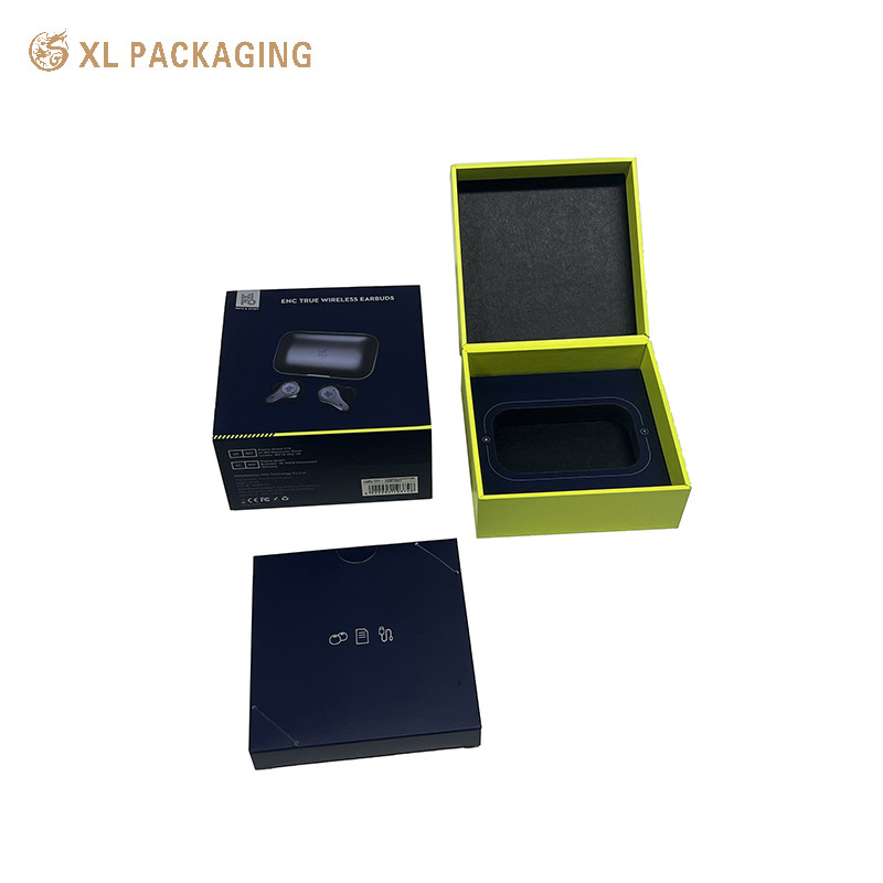 Black Paper Electronics Earphone Packaging Box Mobile Bluetooth Packaging Box