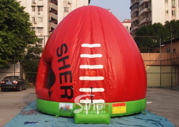 Red dome AFL Australian football kids jumping castle for outdoor parties N