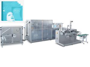 China Cosmetic Full Automatic Facial Mask Packing Machine 50Hz Non Woven factory