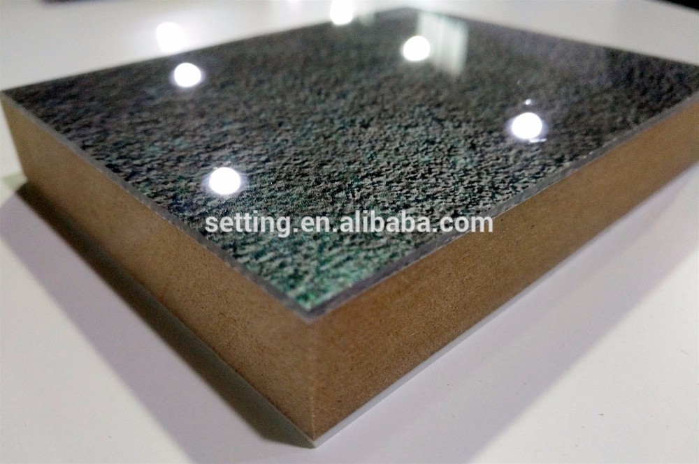 High hardness anti-scrach acrylic panel decorated mdf for furniture