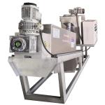 Sludge Screw Dehydrator Machine , Sewage Treatment Machine Easy Cleaning