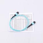 PVC LSZH Mtp Mpo Patch Cable UPC / APC 0.3dB Insertion Loss