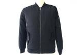Fashion Mens Polyester Bomber Jacket Black Color XS S M L XL XXL Size TWS8274