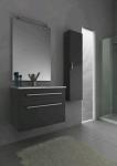 High glossy bathroom cabinet,Grey color lacquer bathroom cabinet,European style