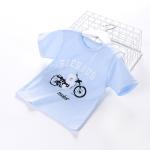 Girls Pattern 1.2M Children Loose Short Sleeve Shirt Cartoon Printed Tshirt For