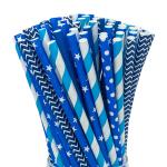 Eco Friendly Drinking Straw Tubes Cocktail Paper Jumbo Straw Sharp End for Party