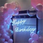 Happy Birthday Neon LED Sign Board 900x403mm 50000 Hours Working Lifetime