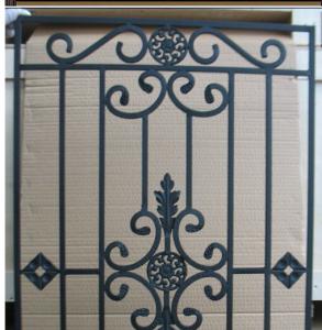 China 20mm Front Door Inserts Wrought Iron Glass For Door Decoration factory