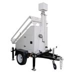 High Performance 3*400W Panels Mobile Solar Trailer For Schools / Stadium