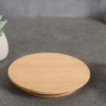 Leak Proof Customized Bamboo Lids For Wide Mouth Candle Jars Storage